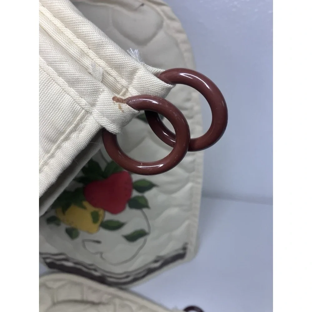 Vintage Strawberry Kitchen Set Blender Cover Pot Holders Oven Mitt Cottagecore